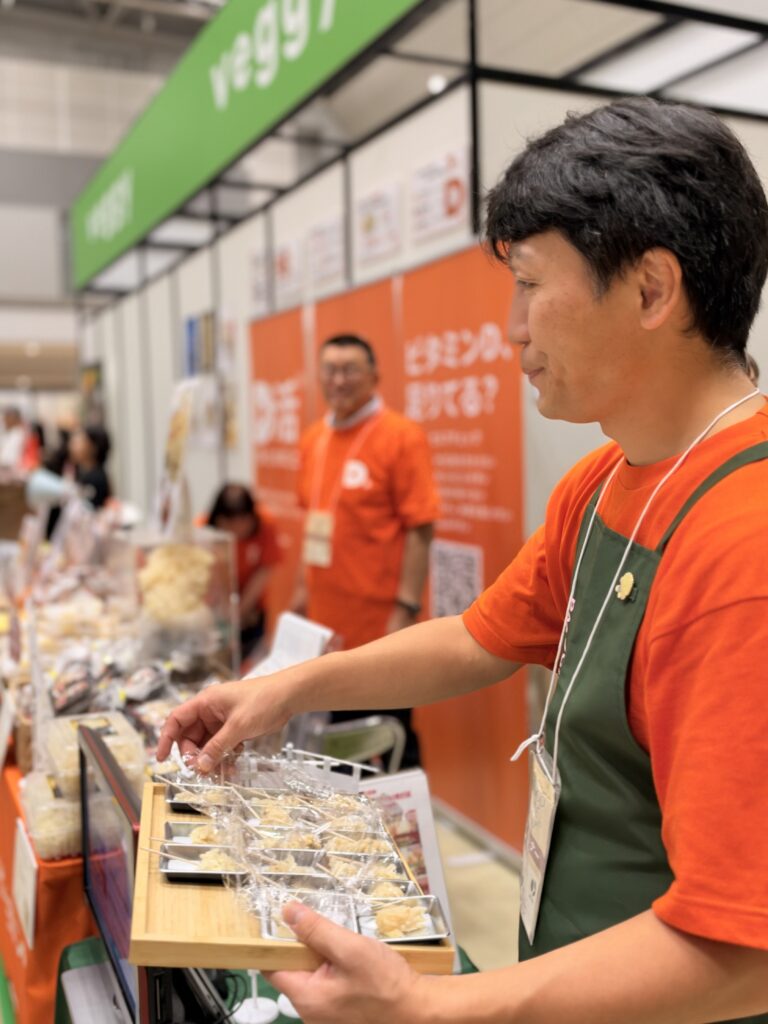 GOOD LIFE フェア2026のD活®ブースで行ったハナビラタケの試食